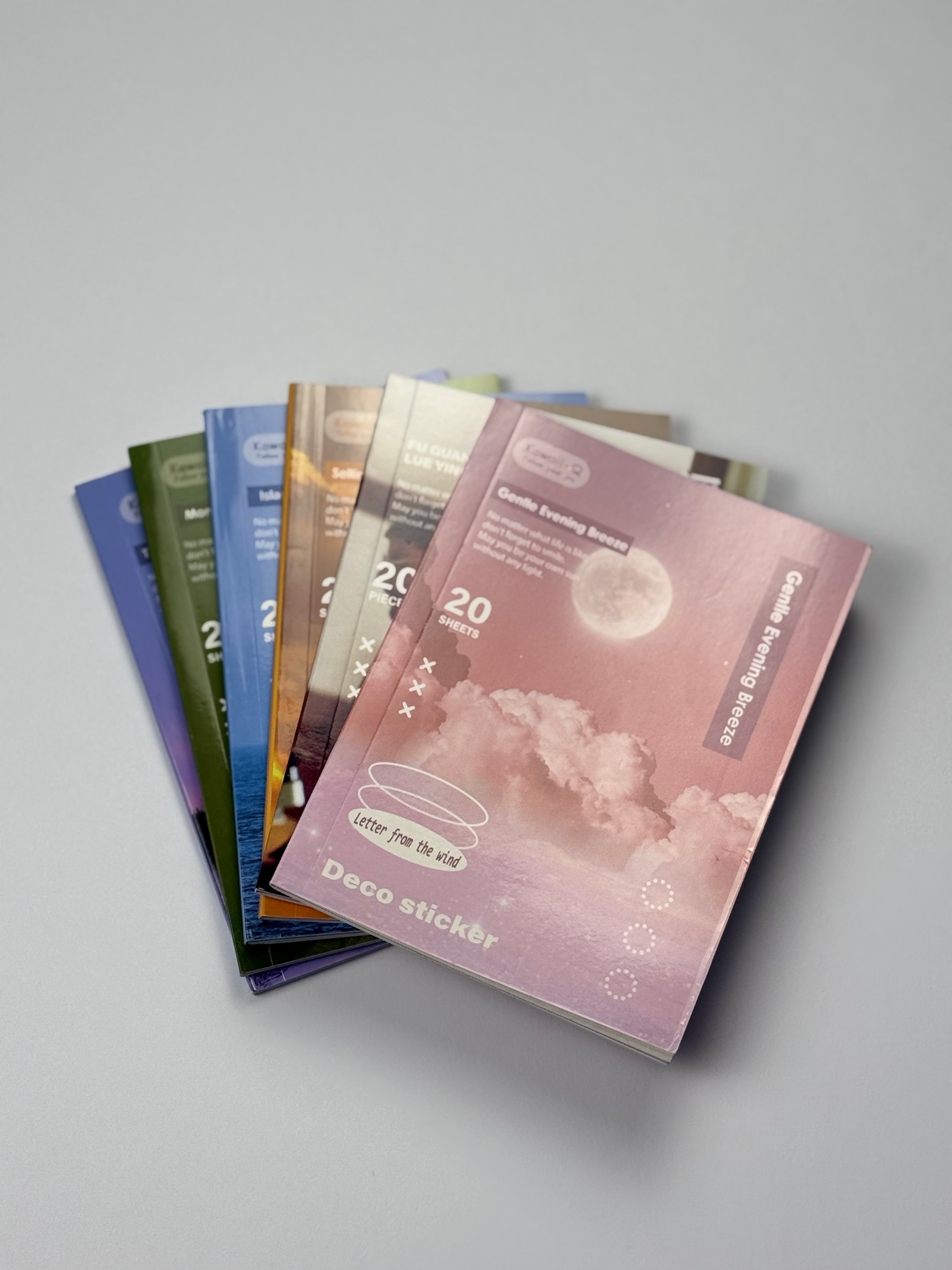 Aesthetic Sticker Book Set – 20 Sheets