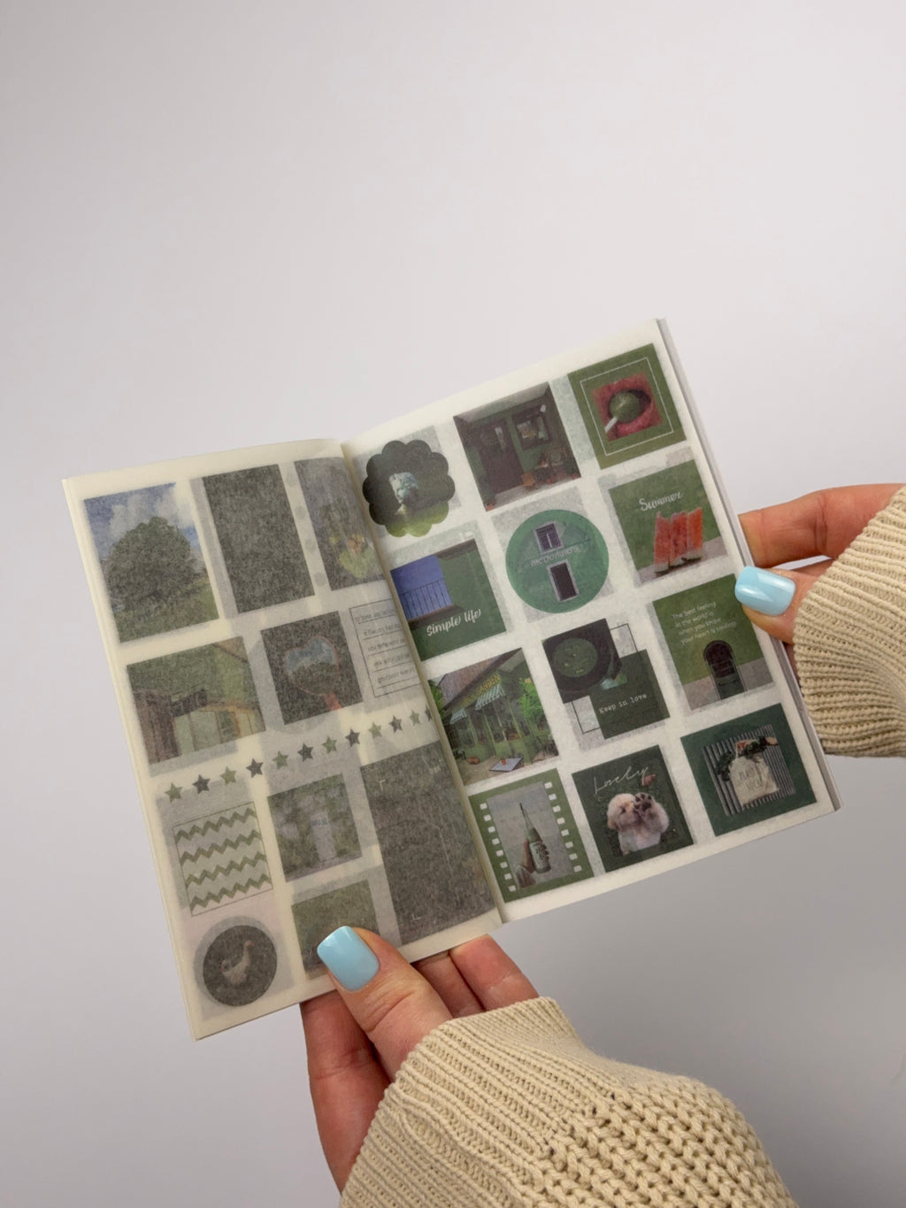 Aesthetic Sticker Book Set – 20 Sheets